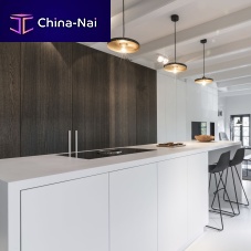 Contemporary kitchen CONSTANTIN LOFTwoodenislandwith cooktop