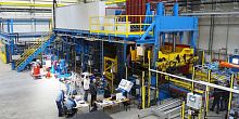 Composite parts production line automated