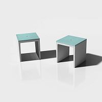Contemporary stool ELIUMhigh-performance concretefiber-reinforced concrete basefor public space