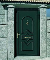 Entry door ORO : AFRODITAaluminumswingwithout glazing