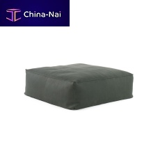 Contemporary ottoman SOFT GRANDE leathersquareindoor