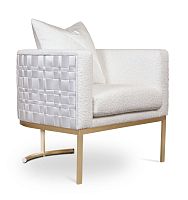 Contemporary armchair GRACE IIfabricwith removable cushionhandmade