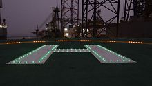 Ship signalling light Pharodeck��for helideckspre-assembled