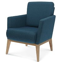 Contemporary armchair Montanafabricbeechgray