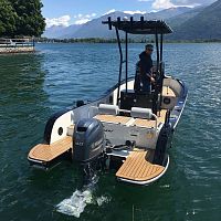 Outboard day fishing boat 19 FISHWORKSopencenter consolesport-fishing