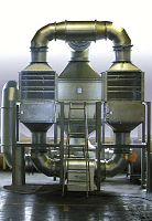 Catalytic combustion air purifier floor-standing