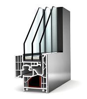 Aluminum window KF 220PVCsashtilt-and-turn