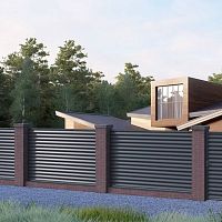 Fence with panels BARIOlouveredresidentialcommercial