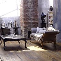 Classical style sofa living roomfabricgray