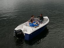 Outboard center console boat PEGAZUS 460side console5-person max.