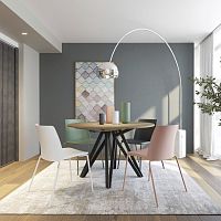 Contemporary chair FLEXAoutdoorpolypropylenemetal base