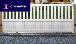 Sliding gate PC01aluminumwith barspanel