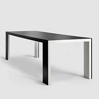 Contemporary dining table COATsolid woodlacquered wood baserectangular