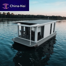 Catamaran houseboat ECO 10outboarddieselfloating