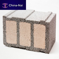Hollow concrete block GMS 65lightweightfor wallwith integrated insulation