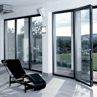 Interior door AW/ADoakglassaluminum