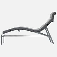 Contemporary chaise longue LONGFRAME SOFT / 414fabricleathersynthetic leather
