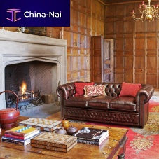 Corner sofa STAMFORDChesterfieldleather3-seater