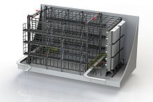 Vertical freezer Boxfreezerprocessstainless steelindustrial