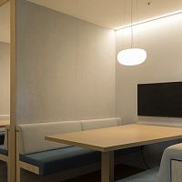 Interior wall-covering COMPOSITION®textilePETfabric look
