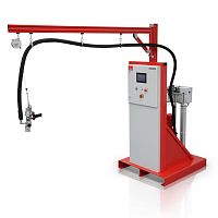 Mixer-dispenser with gear pump coredisfor pasty productsfor high-viscosity mediafor medium-viscosity media