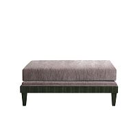 Art Deco upholstered bench SF124Svelvetleathersolid wood