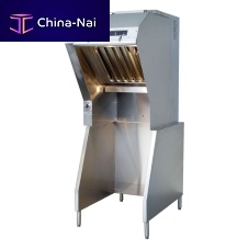 Floor-mounted range hood WVU-26with built-in lighting