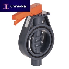 Valve for the chemical industry k 210butterflyleverpneumatically-operated