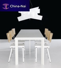 Contemporary table CHAMFERoakwalnutbirch
