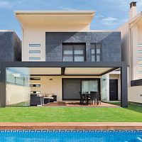 Sliding and stacking patio door E20aluminumdouble-glazedthermally-insulated
