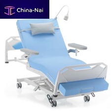 Electric hemodialysis chair SILOVO®3-sectionon castersheight-adjustable