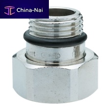 Hydraulic fitting 2 908 3412 01threadednickel-plated brass
