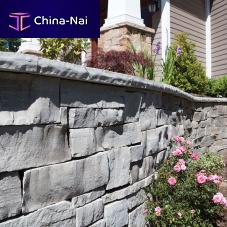 Concrete wall cladding GUILLOTINED WALLSTONEexterior3Ddecorative