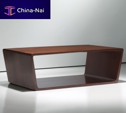 Contemporary coffee table Lincwalnutmaplewooden base