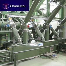 Chain conveyor horizontaltroughtransport