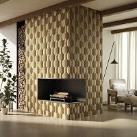 Indoor tile CALATHEA A73 CARAMELLO- A48 MIELE - ORO LUCIDOwallceramiccontemporary