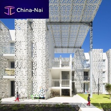 Steel solar shading FIRE+Ductal® UHP concretepolypropylenefor facade
