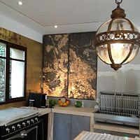 Wall-mounted decorative panel RUSTIQUEfor interiornatural stonetranslucent