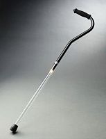 Walking stick with offset handle PathLighterfoldinganti-slip