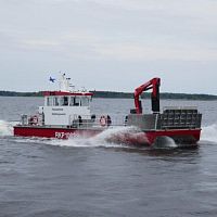 Fireboat 1620 OSRoil spill recovery boatcatamaranoutboard