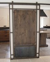 Interior door oakironsliding