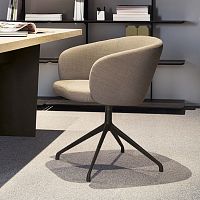 Contemporary dining chair Humaindoorfabricleather