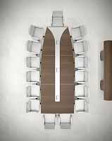 Contemporary conference table ISIXTYwoodenwith integrated electrical outletcommercial