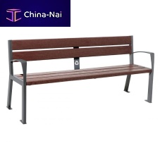 Contemporary public bench Silaos® 5 slatsgalvanised steelpainted steelzinc