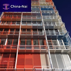 Fiber-reinforced concrete solar shading Tour la Marseillaisefor facadeverticalhorizontal