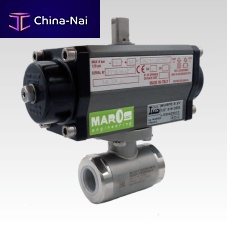 Ball valve 030423012pneumatically-operatedfor controlthreaded