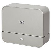 Steel barrel bolt ISSUDOM 400for doorrecessedwhite