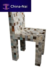 Contemporary chair 3890-11 woodwoodenmade from recycled materials