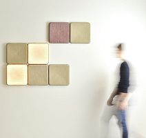 Wall-mounted sound-absorbing panel for false ceilingfree-standingfor partition wall