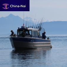 Outboard day fishing boat DEEPWATERtwin-enginewheelhousesundeck